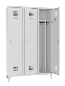 OUTLET Szafa ubraniowa 3-drzwiowa na nóżkach SUM 431W [B23]