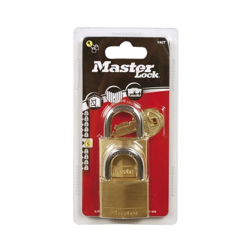 140EURT Zestaw dwóch kłódek otwieranych jednym kluczem Master Lock