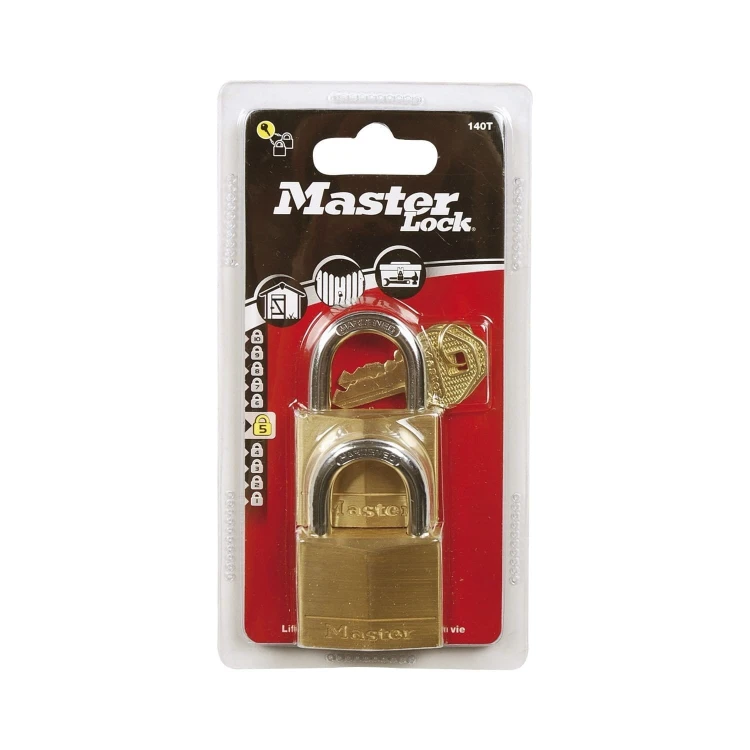 140EURT Zestaw dwóch kłódek otwieranych jednym kluczem Master Lock
