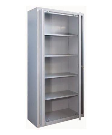 Biurowa szafa aktowa z drzwiami chowanymi Sbm 210 m lx