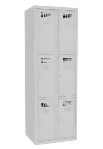 SUS 323 W Metalowa szafa skrytkowa do szatni dla 6 pracowników
