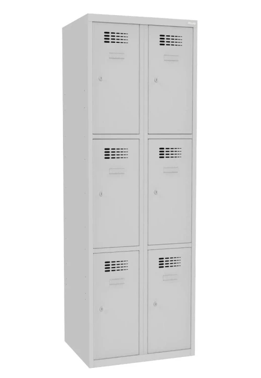 SUS 323 W Metalowa szafa skrytkowa do szatni dla 6 pracowników