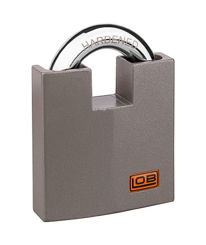 Kłódka KWG2 GRANIT2 nierdzewna z chronionym pałąkiem w systemie 1 klucz LOB