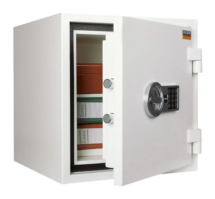 Sejf ASF 46 ognioodporny antywłamaniowy LFS 60 P klasa I Valberg elektroniczny jasnoszary RAL7035