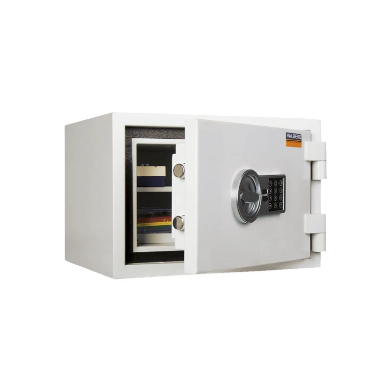 Sejf ASG 32 ognioodporny antywłamaniowy LFS 30 P klasa I Valberg elektroniczny jasnoszary RAL7035