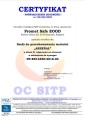 Certifikát splnění normy PN-EN 14450