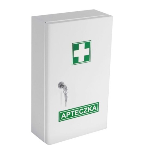Apteczka metalowa A500 Boxmet Medical - zamknięcie na zamek