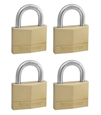 140EURT Zestaw czterech kłódek otwieranych jednym kluczem Master Lock