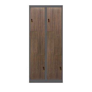 Szafa metalowa ubraniowa JULIA 800 x 1850 x 450 mm Eco Design: antracytowa/ orzech
