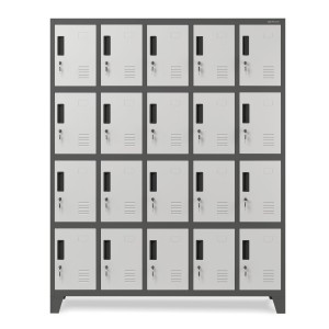 Szafa metalowa ze skrytkami ROBERT 1360 x 1720 x 450 mm antracytowo-biała