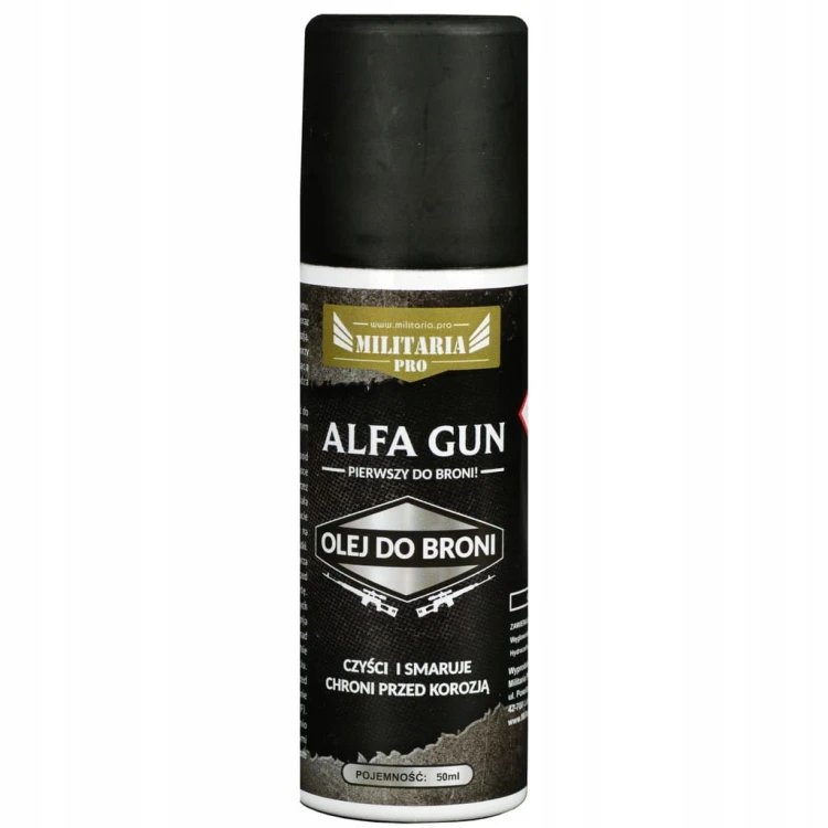 Olej do Czyszczenia i Konserwacji Broni Wiatrówki ALFA GUN 50ml Spray