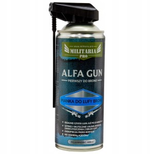 Pianka do Lufy Broni ALFA GUN 400ml Czyszczenie Broni Wydajna