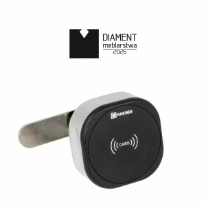 Zamek elektroniczny Roxi-K Hakner mat chrome L-30mm