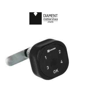 Zamek elektroniczny szyfrowy Roxi-C Hakner czarny L-30mm