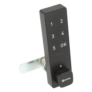 Zamek szyfrowy elektroniczny na kod pionowy z ryglem Hakner Laggo-C L-30mm