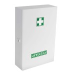 Apteczka metalowa A500 Boxmet Medical - zamknięcie na klamry