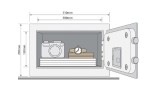 YSV200DB1 Mały Sejf Domowy Yale - Szkic