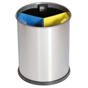 Kosz pokojowy BST 13l do segregacji - satynowy