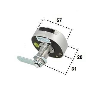 Zamek szyfrowy elektroniczny "RO" 30 mm z trybem publiczny/prywatny