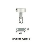 Zamek szyfrowy elektroniczny "RO" 30 mm z trybem publiczny/prywatny