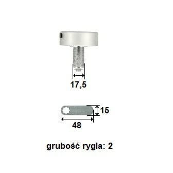 Zamek szyfrowy elektroniczny "RO" 30 mm z trybem publiczny/prywatny