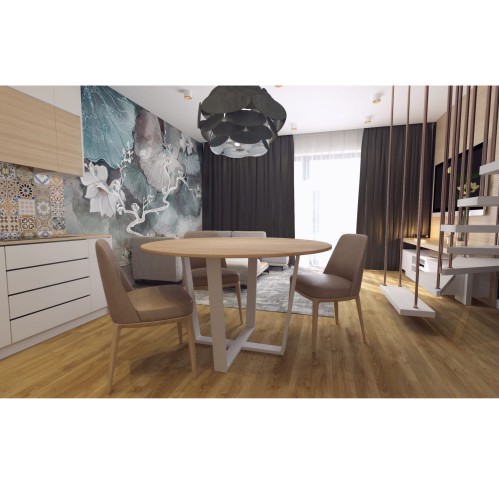 Stół jadalniany - industrialny loft CIRCULO