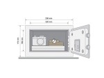 YSV170DB1 Mini Sejf Domowy Yale - Szkic