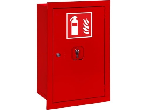 Szafka ochronna na 3 gaśnice 1/2 kg - wnękowa SG1/2-W-3