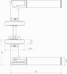 Klamka szyfrowa na kod PIN Assa Abloy 8812