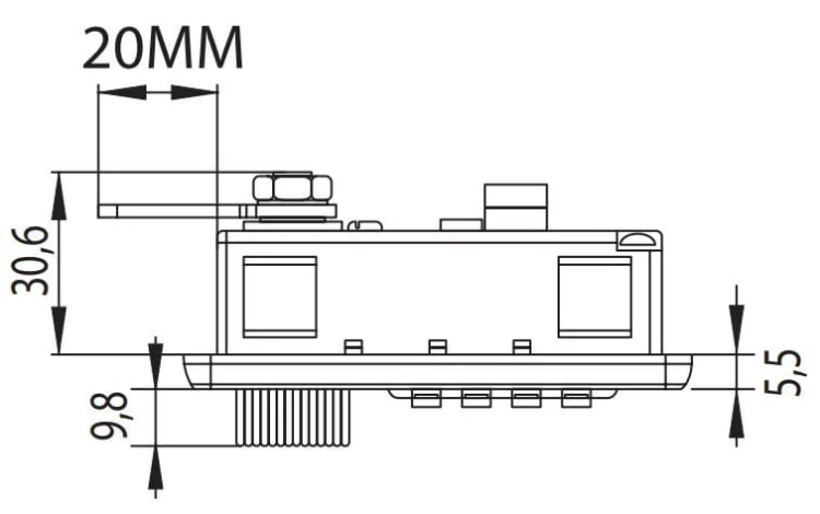 Zamek szyfrowy M237 do szafek metalowych - prawy