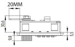 Zamek szyfrowy M237 do szafek metalowych - lewy