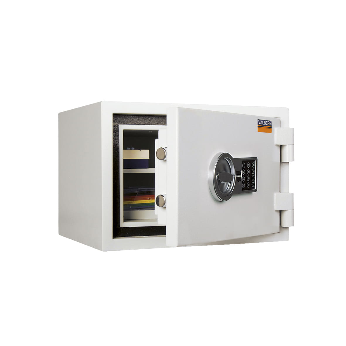 Sejf ASG 32 ognioodporny antywłamaniowy LFS 30 P klasa I Valberg elektroniczny jasnoszary RAL7035