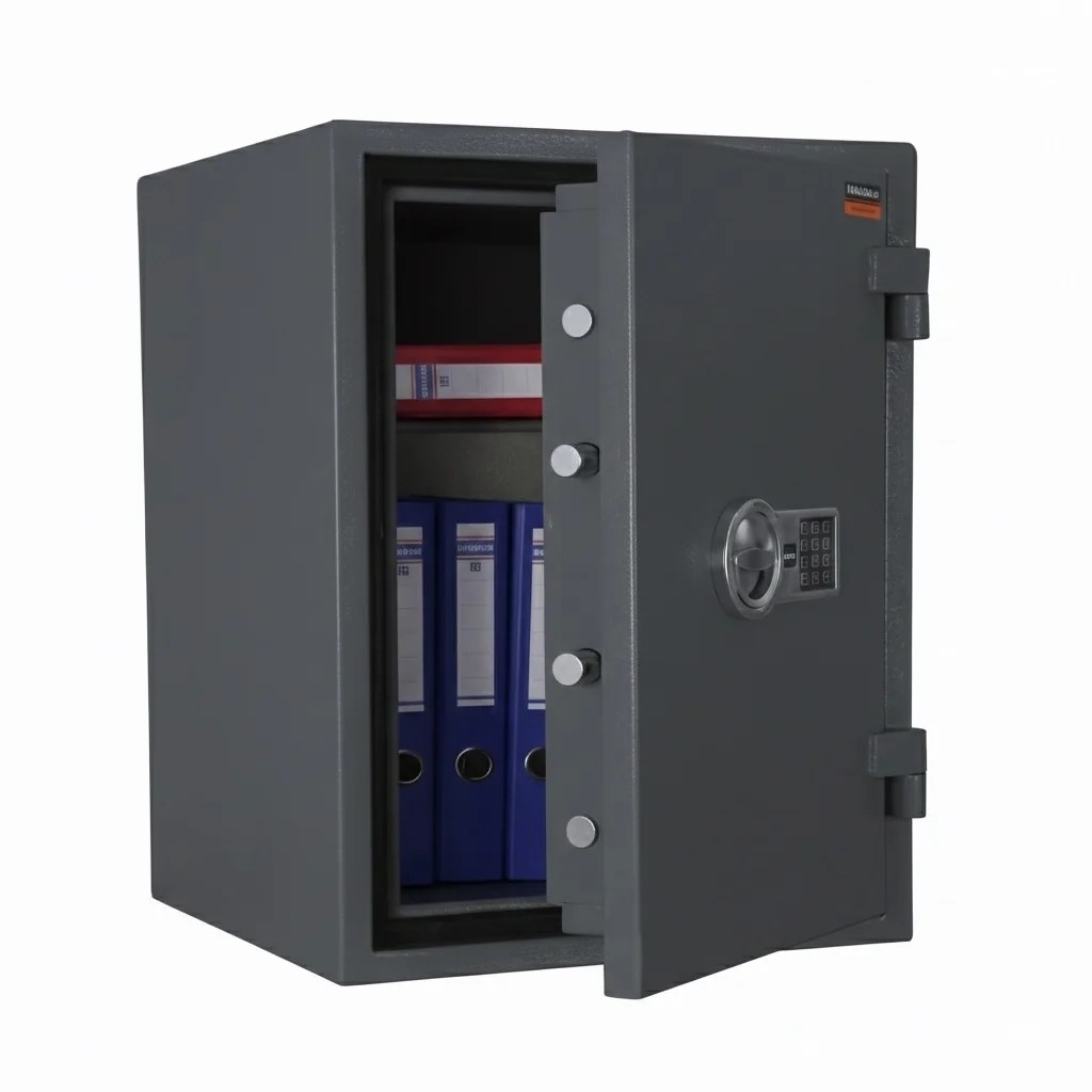 Sejf ASG 49 ognioodporny antywłamaniowy LFS 30 P klasa I Valberg elektroniczny kolor grafit RAL7024